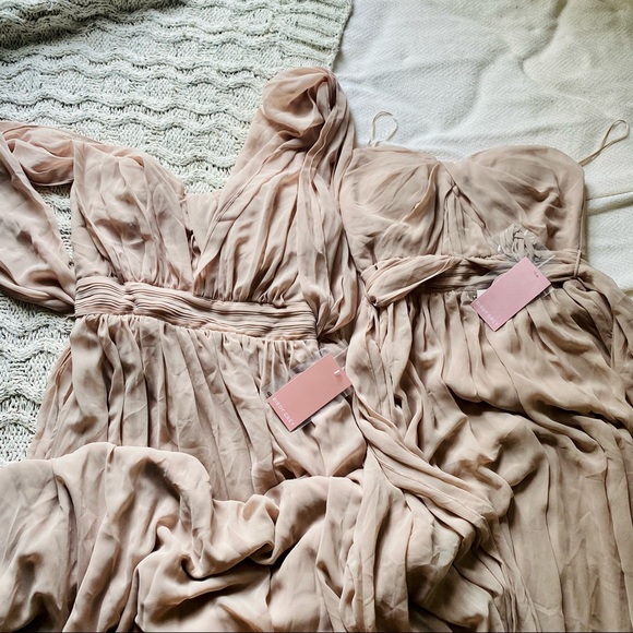 Birdy Grey Grace Convertible Dress, taupe, pockets - Picture 3 of 5